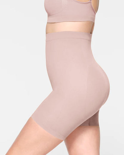 Pantalones cortos sin costuras con cintura alta que levantan la cadera
