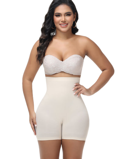 Pantalones cortos sin costuras con cintura alta que levantan la cadera