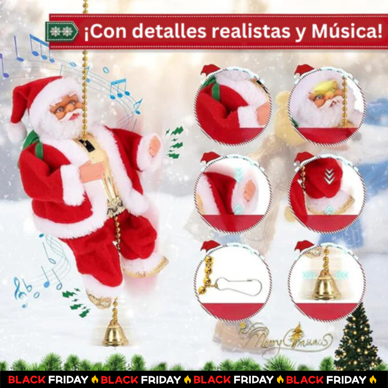 Mini Papa Noel Escalador - ¡El adorno más adorable de esta temporada!
