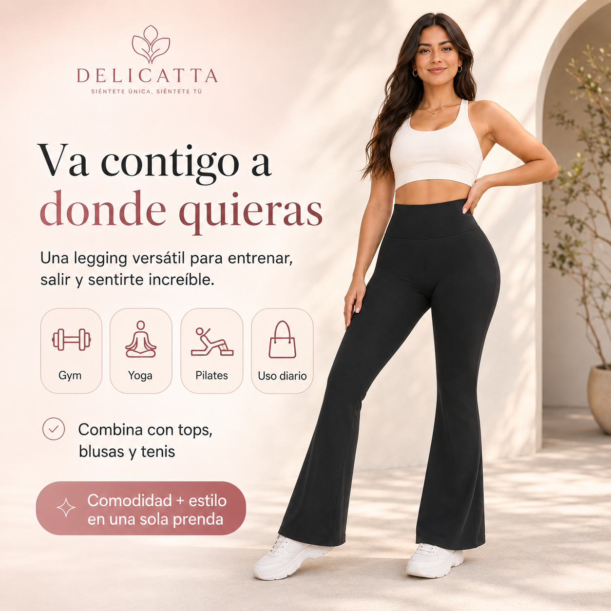 CurveFit™ Legging Flare Cintura Alta - Llévate 2 por el precio de 1