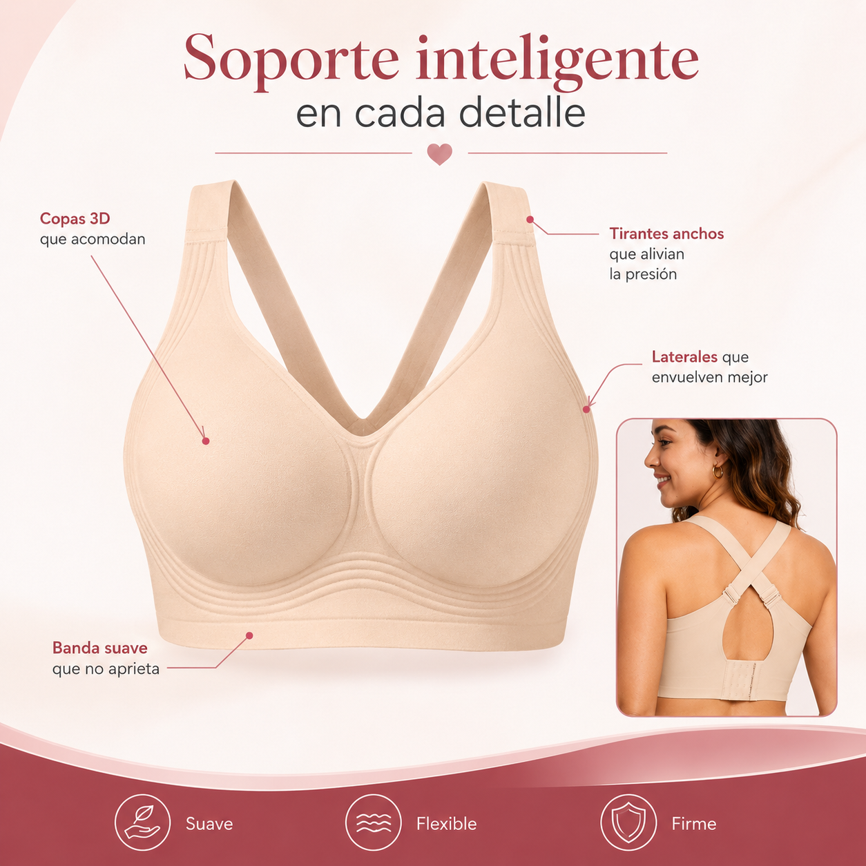 SensaLift™ – Brasier 3D de Soporte Sin Varillas