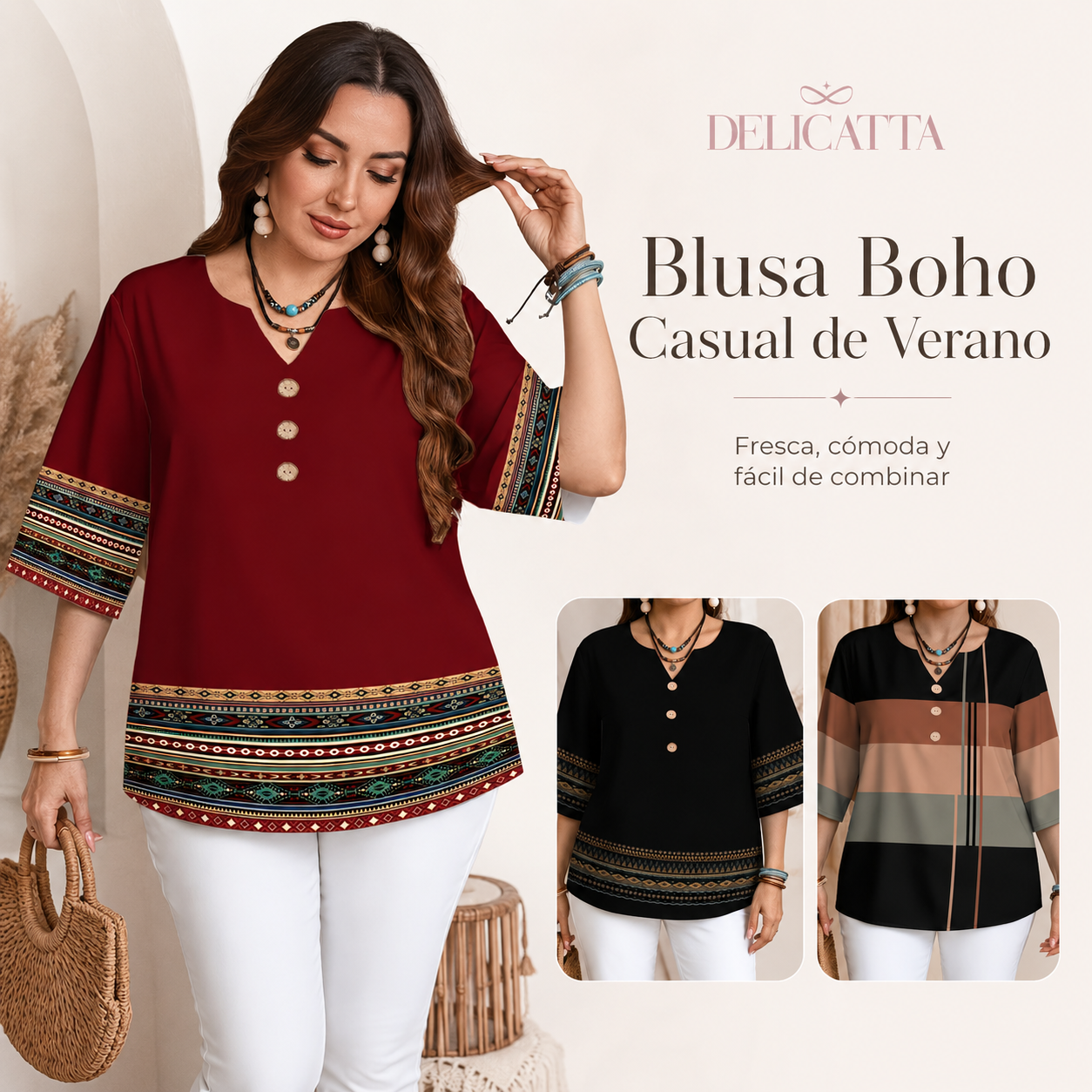 Blusa Boho Casual de Verano - Lleva 2 y Paga Solo 1