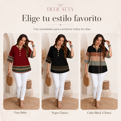 Blusa Boho Casual de Verano - Lleva 2 y Paga Solo 1