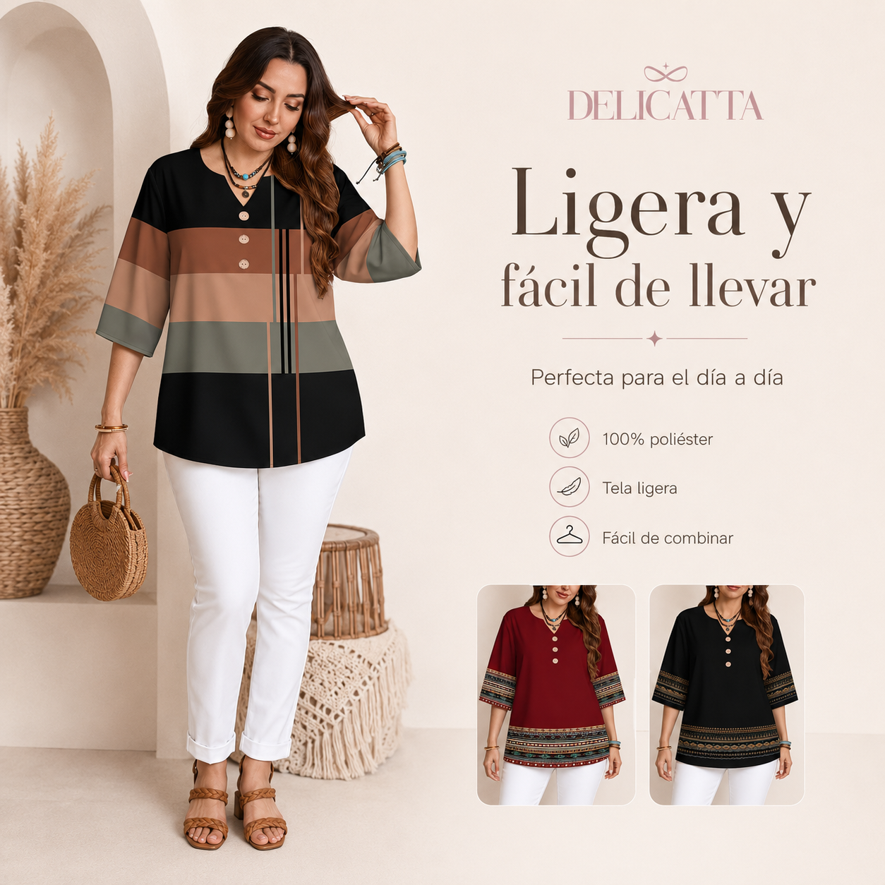 Blusa Boho Casual de Verano - Lleva 2 y Paga Solo 1