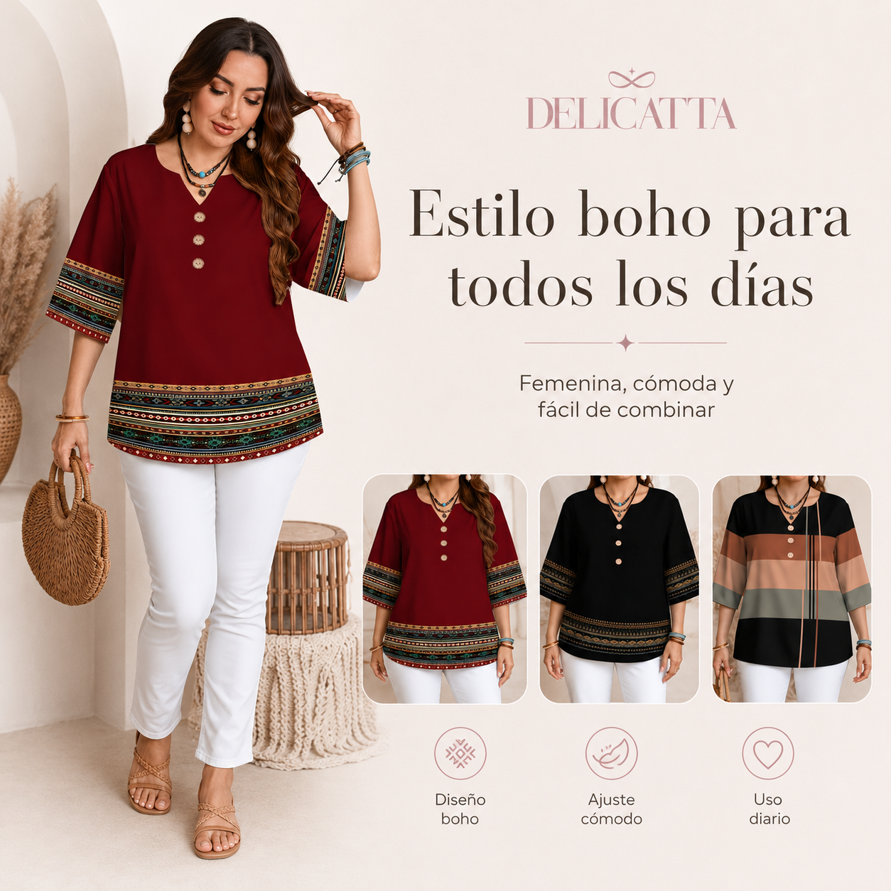 Blusa Boho Casual de Verano - Lleva 2 y Paga Solo 1
