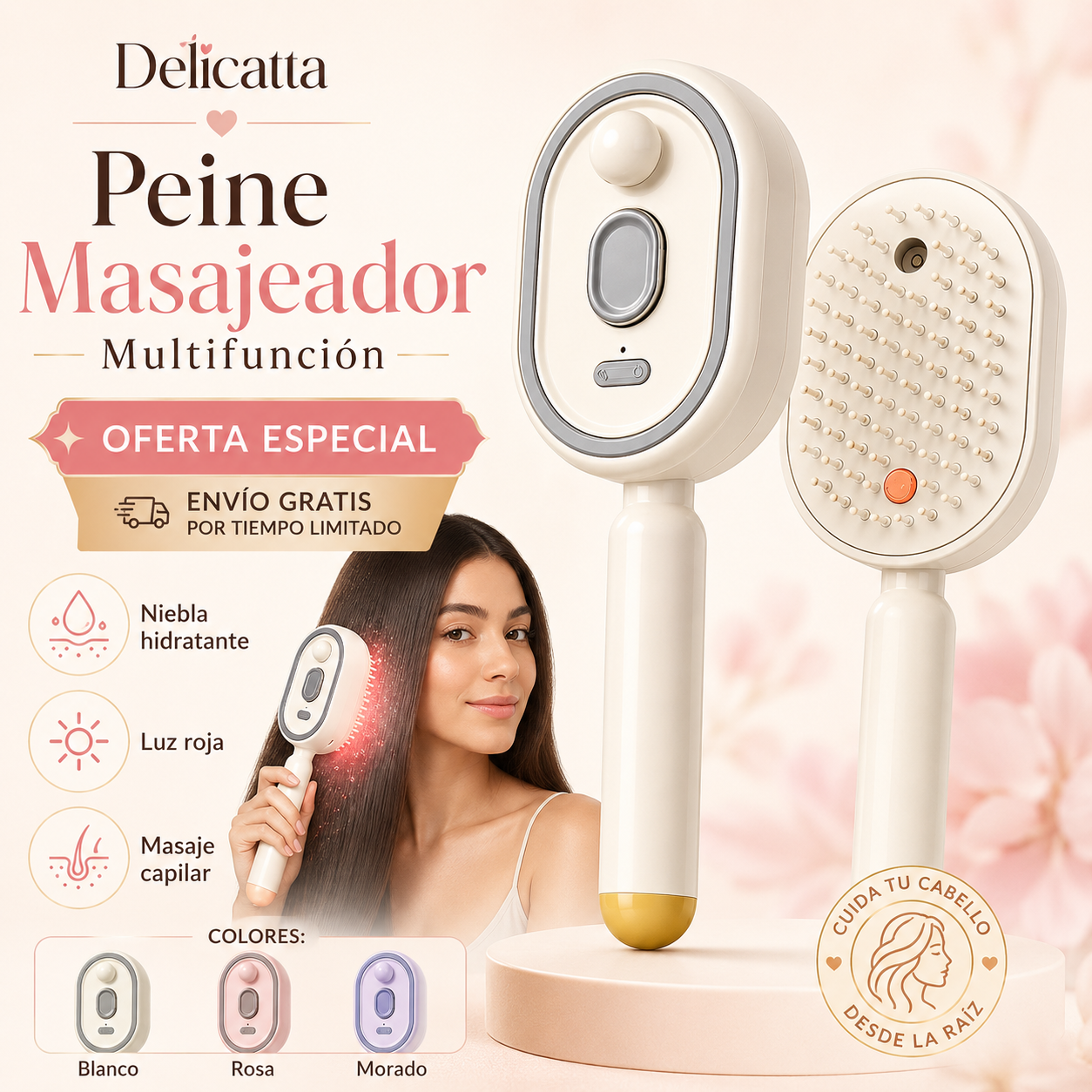 Peine Masajeador Multifunción