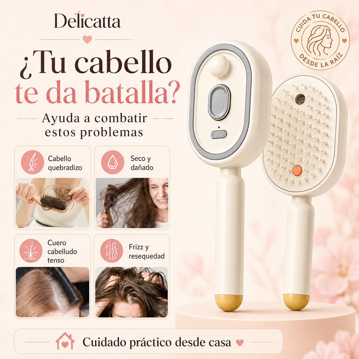 Peine Masajeador Multifunción