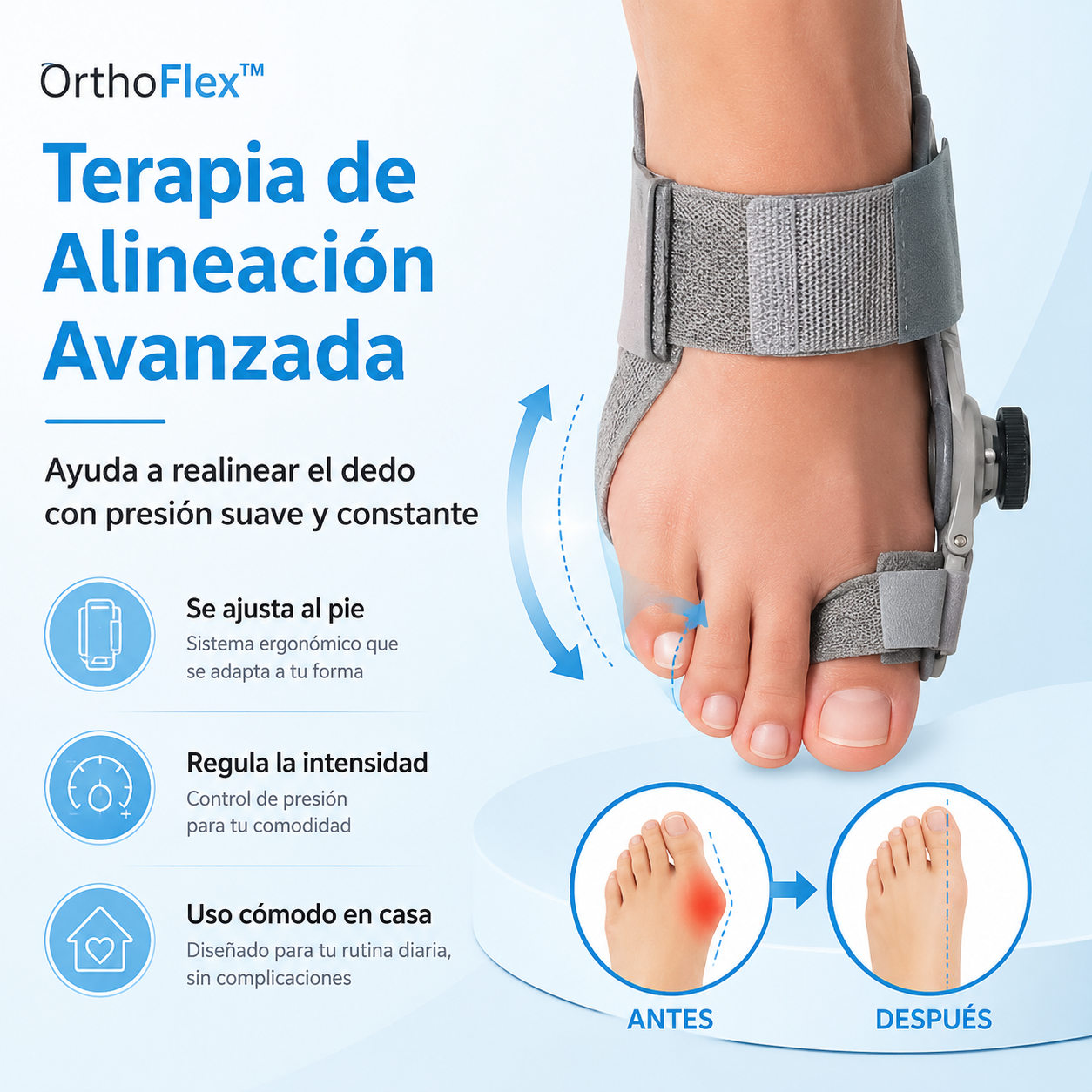 OrthoFlex™: Sistema Corrector para Juanetes