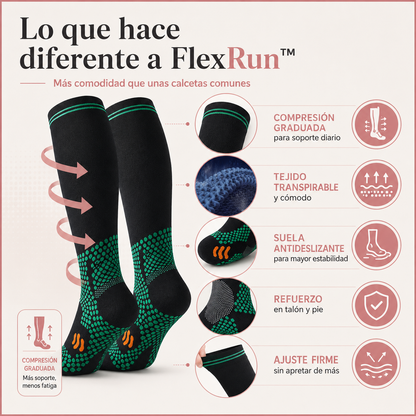 FlexRun™ Calcetines de Compresión Solo Hoy: Compra 2 Pares y Llévate 4
