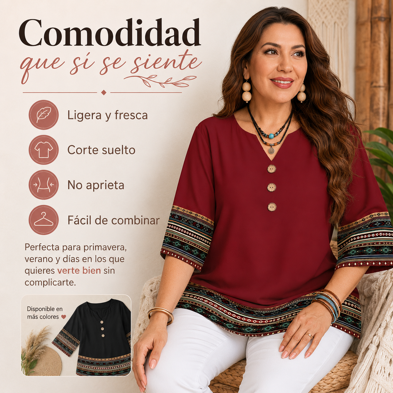 Blusa Boho Casual de Verano - Lleva 2 y Paga Solo 1