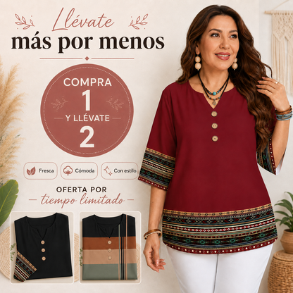 Blusa Boho Casual de Verano - Lleva 2 y Paga Solo 1