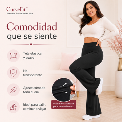 CurveFit™ Pantalón Flare Cintura Alta - Compra 1 y Llévate 2