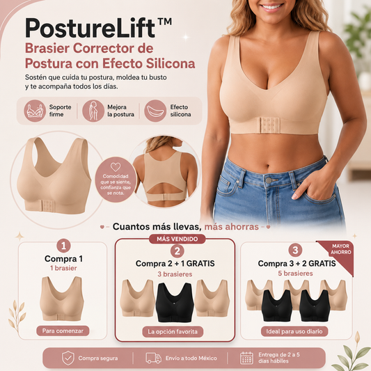 PostureLift™ – Brasier Corrector de Postura con Efecto Silicona