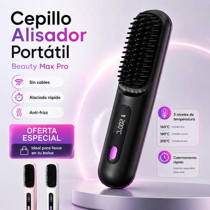 Cepillo Alisador Portátil - Beauty Max Pro