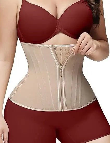 Camiseta sin mangas con cremallera y pecho